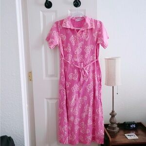 Pink Floral Dress vintage fresh produce